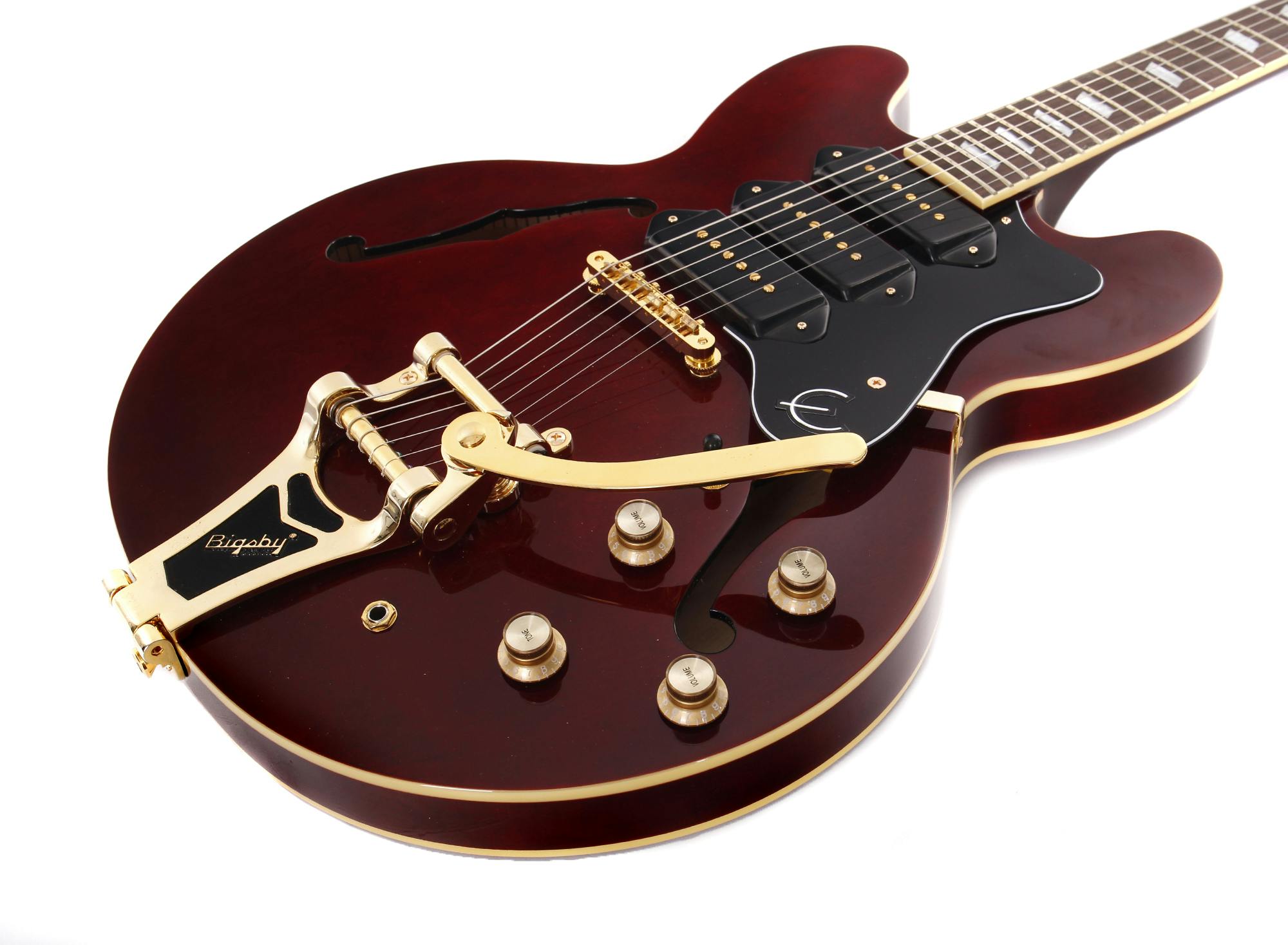 B Stock : Epiphone Riviera P93 in Wine Red Bigsby - Andertons